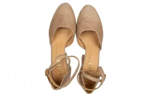 Sandały -159 5074 022-P C Beż Welur 159196, Skóra naturalna | Bayla Hot