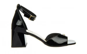 Sandały -157 4643 090-P Czarny Naplak 157044, Skóra naturalna | Bayla New