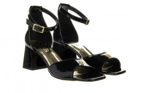 Sandały -157 4643 090-P Czarny Naplak 157044, Skóra naturalna | Bayla New