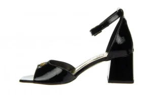 Sandały -157 4643 090-P Czarny Naplak 157044, Skóra naturalna | Bayla New