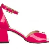 Sandały -159 4643 152-P Fuksja Lakier 159131, Skóra naturalna | Bayla Sale