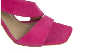 Sandały -157 4556 152-P Fuksja Welur 157039, Skóra naturalna | Bayla Best