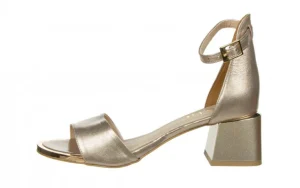 Sandały -159 4174 074-P Złoty Lico 159149, Skóra naturalna | Bayla Fashion