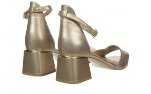 Sandały -159 4174 074-P Złoty Lico 159149, Skóra naturalna | Bayla Fashion