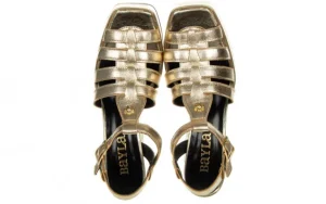 Sandały -157 4550 074-P Złoty Lico 157036, Skóra naturalna | Bayla Online