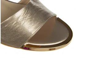 Sandały -159 4174 074-P Złoty Lico 159149, Skóra naturalna | Bayla Fashion