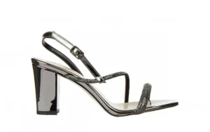 Sandały -187 380-1701 Platinum 187086, Czarny, Skóra ekologiczna | Bayla Discount