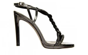 Sandały -187 589-1747 Platinum 187106, Czarny, Skóra ekologiczna | Bayla Clearance