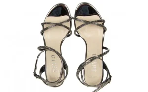 Sandały -187 587-9078 Platinum 187124, Czarny, Skóra ekologiczna | Bayla Best