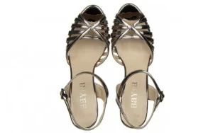 Sandały -187 1840-7023 Platinum 187034, Czarny, Skóra ekologiczna | Bayla Discount