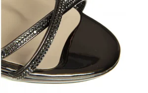 Sandały -187 587-9078 Platinum 187124, Czarny, Skóra ekologiczna | Bayla Best