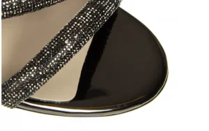 Sandały -187 1719 Platinum 187111, Czarny, Skóra ekologiczna | Bayla New