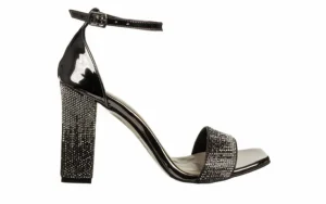 Sandały -187 2521 Platinum Mirror 187153, Czarny, Skóra ekologiczna | Bayla Best