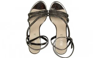 Sandały -187 587-1733 Platinum Mirror 187177, Czarny, Skóra ekologiczna | Bayla Discount