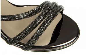 Sandały -187 587-1733 Platinum Mirror 187177, Czarny, Skóra ekologiczna | Bayla Discount