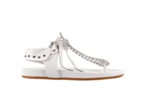 Sandały -163 17-178 Riga, Biały, Skóra naturalna | Bayla Discount