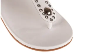 Sandały -163 17-178 Riga, Biały, Skóra naturalna | Bayla Discount