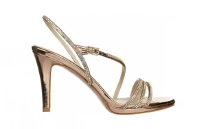 Sandały -187 587-1712 Rose 187097, Różowe złoto, Skóra ekologiczna | Bayla Discount