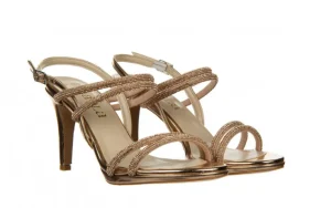 Sandały -187 587-1729 Rose 187120, Różowe złoto, Skóra ekologiczna | Bayla Fashion