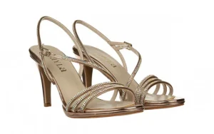 Sandały -187 587-1712 Rose 187097, Różowe złoto, Skóra ekologiczna | Bayla Discount