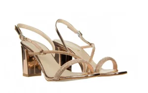 Sandały -187 380-1701 Rose 187036, Różowe złoto, Skóra ekologiczna | Bayla Discount