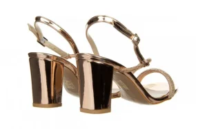 Sandały -187 380-1701 Rose 187036, Różowe złoto, Skóra ekologiczna | Bayla Discount