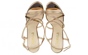 Sandały -187 589-9083 Rose 187133, Różowe złoto, Skóra ekologiczna | Bayla Online