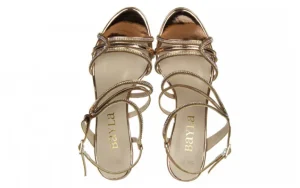 Sandały -187 557-717 Rose 187038, Różowe złoto, Skóra ekologiczna | Bayla New