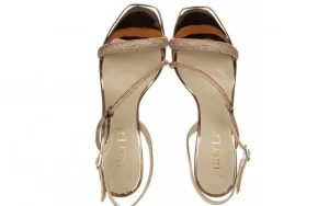 Sandały -187 380-1701 Rose 187036, Różowe złoto, Skóra ekologiczna | Bayla Discount