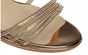 Sandały -187 587-1712 Rose 187097, Różowe złoto, Skóra ekologiczna | Bayla Discount