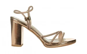 Sandały -187 587-1705 Rose PU 187175, Różowe złoto, Skóra ekologiczna | Bayla Discount