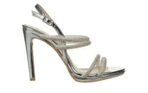 Sandały -187 589-1729 Silver 187057, Srebrny, Skóra ekologiczna | Bayla Best