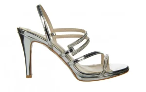 Sandały -187 587-1123 Silver 187117, Srebrny, Skóra ekologiczna | Bayla Sale