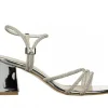 Sandały -187 1705 Silver 187079, Srebrny, Skóra ekologiczna | Bayla Online