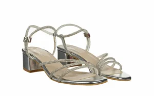 Sandały -187 07-1705 Silver 187227, Srebrny, Skóra ekologiczna | Bayla Best