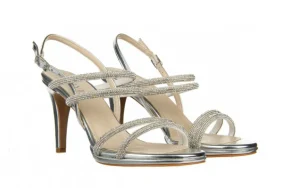 Sandały -187 587-1729 Silver 187100, Srebrny, Skóra ekologiczna | Bayla Outlet