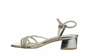 Sandały -187 07-1705 Silver 187227, Srebrny, Skóra ekologiczna | Bayla Best