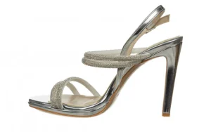 Sandały -187 589-1729 Silver 187057, Srebrny, Skóra ekologiczna | Bayla Best
