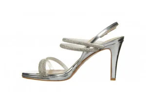 Sandały -187 587-1729 Silver 187100, Srebrny, Skóra ekologiczna | Bayla Outlet