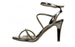 Sandały -187 587-9078 Silver 187054, Srebrny, Skóra ekologiczna | Bayla Best