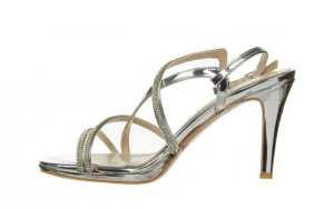 Sandały -187 587-9083 Silver 187137, Srebrny, Skóra ekologiczna | Bayla Clearance