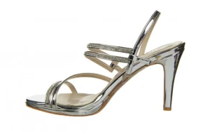 Sandały -187 587-1123 Silver 187117, Srebrny, Skóra ekologiczna | Bayla Sale