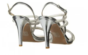 Sandały -187 587-1729 Silver 187100, Srebrny, Skóra ekologiczna | Bayla Outlet