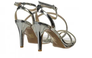 Sandały -187 587-9078 Silver 187054, Srebrny, Skóra ekologiczna | Bayla Best