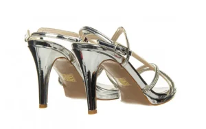 Sandały -187 587-9083 Silver 187137, Srebrny, Skóra ekologiczna | Bayla Clearance