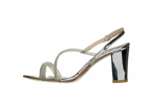 Sandały -187 380-1701 Silver 187037, Srebrny, Skóra ekologiczna | Bayla Sale