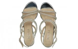 Sandały -187 589-1729 Silver 187057, Srebrny, Skóra ekologiczna | Bayla Best