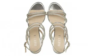 Sandały -187 587-1729 Silver 187100, Srebrny, Skóra ekologiczna | Bayla Outlet