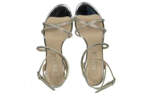 Sandały -187 587-9078 Silver 187054, Srebrny, Skóra ekologiczna | Bayla Best