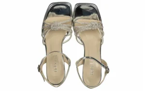 Sandały -187 201 Silver 187229, Srebrny, Skóra ekologiczna | Bayla Hot